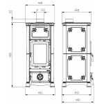 Чертеж Печь Emiliana (La Nordica)